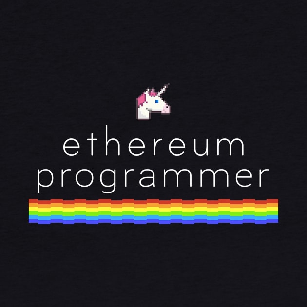 Ethereum programmer - Unicorn - Rainbow by mangobanana